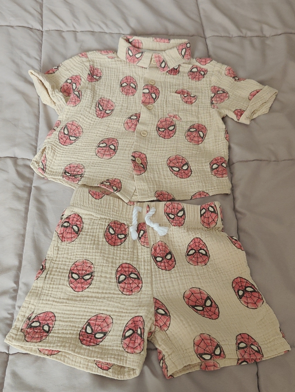 Spider Man Linen Like Outfit